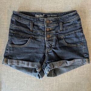 Mossimo Women's High Rise Denim Shorts - Blue